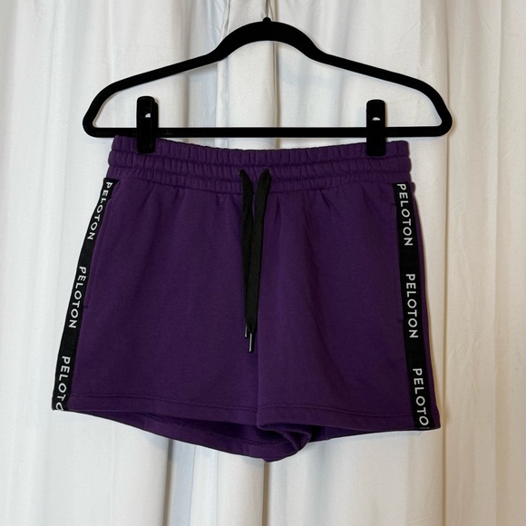 Peloton Pants - Peloton Uptown Vibe Logo Athletic Shorts Purple NWT Womens Small